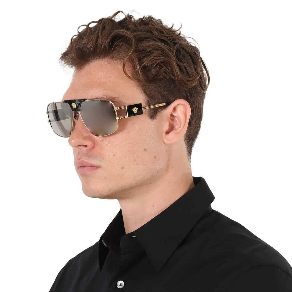 Sale! Men's Versace Gold Square Sunglasses